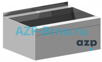 Раковина со скрытым выпуском из нержавеющей стали AUM 029 AZP Brno Чехия (фото, схема) Раковина со скрытым выпуском из нержавеющей стали AUM 029 AZP Brno Чехия (фото, схема)