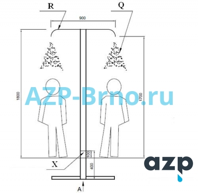 Аэрозольная душевая колонна SPM 01 AZP Brno Чехия (фото, схема) Аэрозольная душевая колонна SPM 01 AZP Brno Чехия (фото, схема)